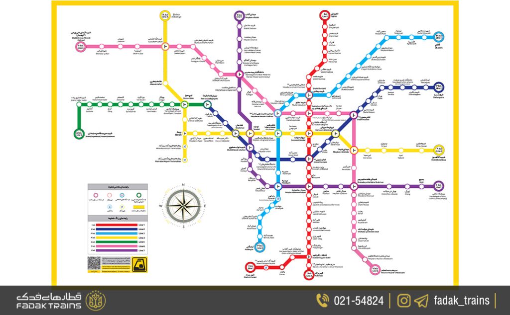 نقشه متروی تهران 1403